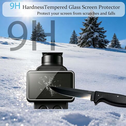 PCTC Screen Protector for DJI Osmo Pocket 4 Pro, Tempered Glass 9H Hardness, Ultra HD, Touch-Sensitive, Scratch-Resistant (2 + 2 Pack) in Kuwait
