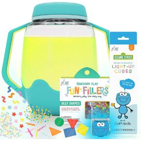 Glo Pals Play Pack Bundle, Jar, Light Up Cubes & Fillers, Glows Green | Pippa Character Water-Activated Bath Toy Cubes Glow Green, Light-Up Sensory Jar, Barnyard Themed Fun Fillers in Kuwait