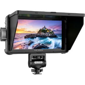 VILTROX Camera Field Monitor Touchscreen Camera Monitor, Full HD 1920x1080 Video Monitoring, 3D Lut, RGB Parade with Sunshade Hood and Battery for Sony Canon Nikon (DC-550 PRO) in Kuwait