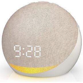 Sound Machine Alarm Clock for Bedroom: 25 Natural Sleep Sounds | White Noise Machine for Adults Kids Baby - Gentle Wake Up Alarm with Bluetooth Speaker - Putty in Saudi Arabia