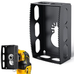 Drywall Outlet Cutter Tool - Square Slot Cutter, for Most Oscillating Tools | Single Gang Wall Boxes, Electrical Box Cutter for Drywall, Sheetrock, Plywood, Fast & Efficient Drywall Cutting Tool in Kuwait