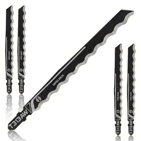 T313AW3 6 in. Knife Edge Special for Soft Materials T-Shank Jig Saw Jigsaw Blade for Cutting Cardboard Leather Carpet Blades Wood Hardwood Plastic - 5PCS in Saudi Arabia