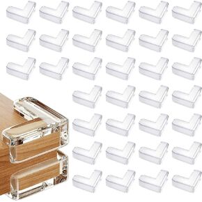 40 Pack Clear Corner Protector for Baby | Baby Proofing,Sharp Edges Guards, Office Classroom Home Furniture, Cabinet Window Bar Counter in Kuwait