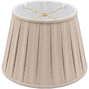 Royal Designs Empire English Pleat Basic Lamp Shade, Beige, 12.5 x 20 x 13.5 in Saudi Arabia