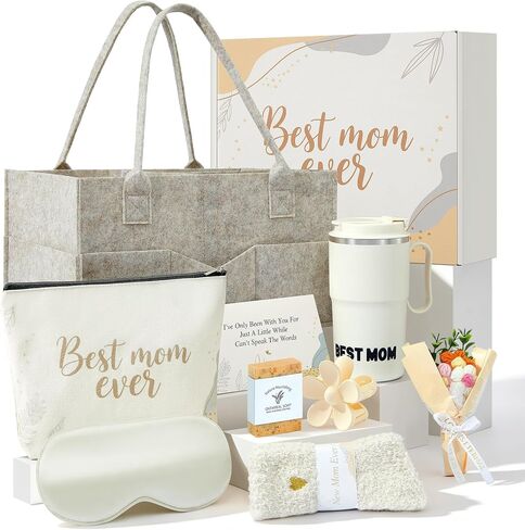 Gifts for New Mom - 10 Pcs Postpartum Care Package with Diaper Caddy, First Time Mom Gifts, Expecting Mom to Be Gift, Baby Shower New Mom Gift Box in Kuwait