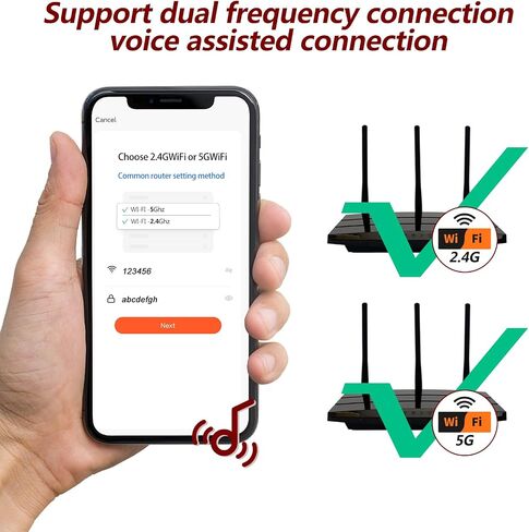 WiFi Security Camera, Spy Camera Clock, Hidden Camera Nanny Cam | APP Control, Remote Viewing, Night Vision, Motion Detection, Indoor Surveillance in Kuwait
