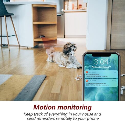 WiFi Security Camera, Spy Camera Clock, Hidden Camera Nanny Cam | APP Control, Remote Viewing, Night Vision, Motion Detection, Indoor Surveillance in Kuwait