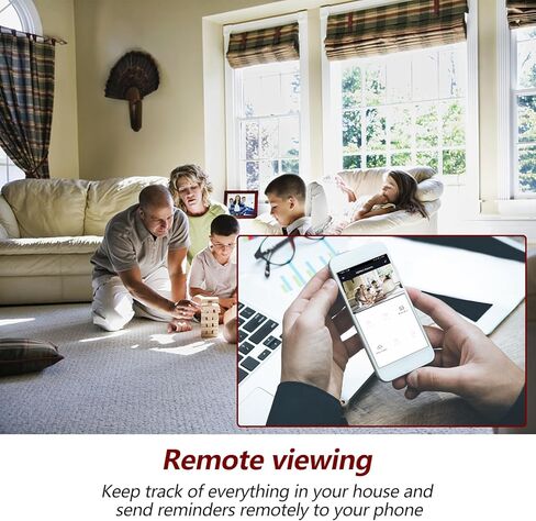 WiFi Security Camera, Spy Camera Clock, Hidden Camera Nanny Cam | APP Control, Remote Viewing, Night Vision, Motion Detection, Indoor Surveillance in Kuwait