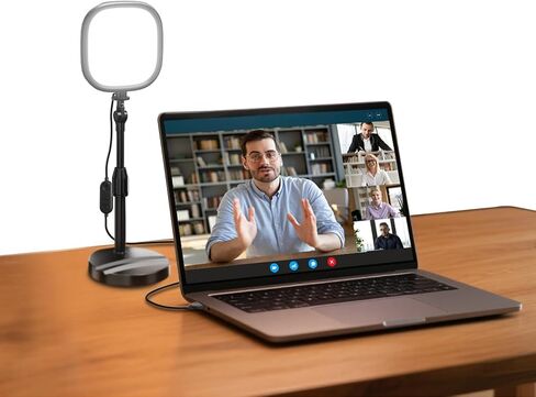 NEEWER Basics 5" Full Screen LED Ring Light with Stand for Desk Video Calls, CRI95, 10W Bi Color Edge Lit Zoom Conference Lighting for Computer Laptop Webcam Phone Streaming Recording, NL10 in Kuwait