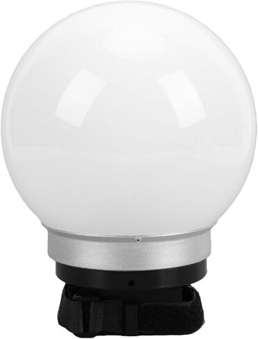 Soft Light Ball 15cm Compact Flash Diffuser with Hook and Loop Straps for Studio Portrait Photography in Kuwait