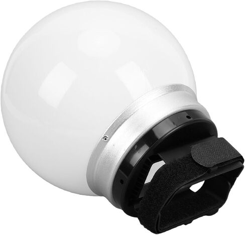 Soft Light Ball 15cm Compact Flash Diffuser with Hook and Loop Straps for Studio Portrait Photography in Kuwait