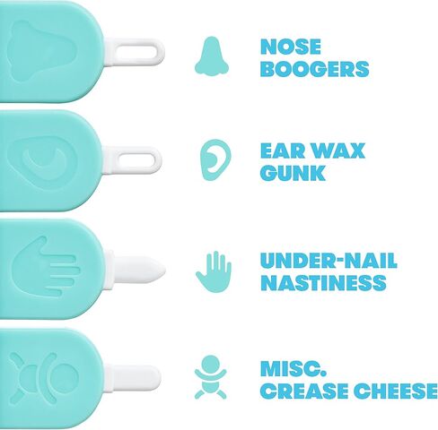 Frida Baby 3-in-1 Nose, Nail + Ear Picker [2 Count] by Frida Baby The Makers of NoseFrida The SnotSucker, Safely Clean Baby's Boogers, Ear Wax & More in Kuwait