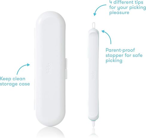 Frida Baby 3-in-1 Nose, Nail + Ear Picker [2 Count] by Frida Baby The Makers of NoseFrida The SnotSucker, Safely Clean Baby's Boogers, Ear Wax & More in Kuwait