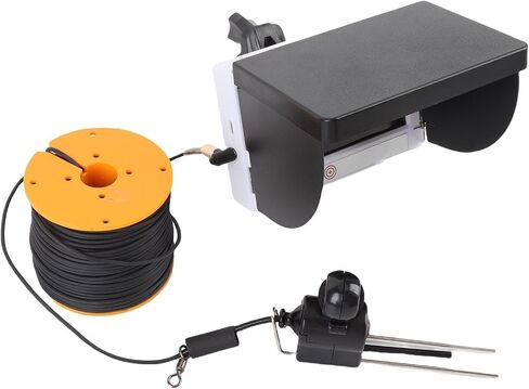1080P 5MP Fish Finder Underwater Camera | 195° Wide Angle 4.3 Inch Screen 50m Cable Ice Fishing with Storage Bag in Kuwait