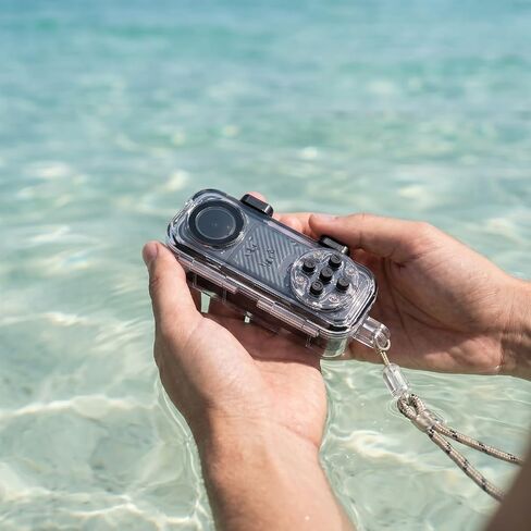 EBTOOLS 4K Underwater Camera, 30M Water Proof Dual Lens DV with WiFi 1.53 Inch Screen, Electronic Image Stabilization for Cycling Travel Vlog in Saudi Arabia