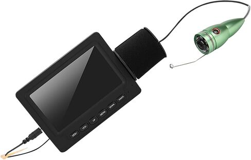 RiToEasysports 4.3 Inch TFT Color Monitor Fish Finder, 1200TVL HD Underwater Video Camera with 15m Cable for Ice Lake Fishing in Kuwait