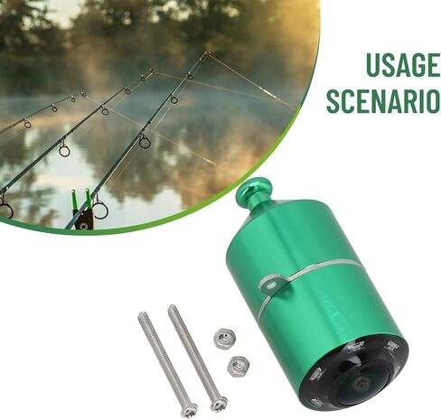 1080P Underwater Fishing Camera, IP68 Waterproof Fish Finder Lens for Muddy Water, 195° Wide Angle Video Recorder for Deep Sea Fishing up to 50m(A) in Kuwait