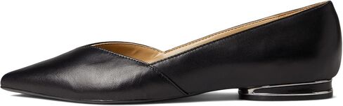 Naturalizer Womens Havana Pointed Toe Slip On Dress Ballet Flat,Black Leather,8N in Kuwait