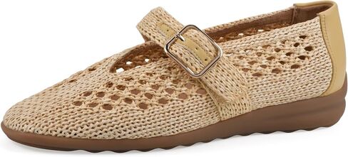 Cliffs by White Mountain Women's Cushioned Cordette Crochet Knit Mary Jane Flat in Kuwait