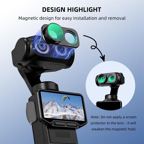 115° Wide Angle Lens for Insta360 Luna Ultra Magnetic Lens Protector | Multi-Coated HD Optical Glass in Kuwait