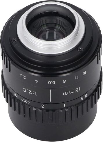 Hyuduo 18mm F2.8 Manual Wide Angle Lens Aluminum Alloy for /3 Mount Cameras with 0.15m Close and 72 Degree View in Kuwait