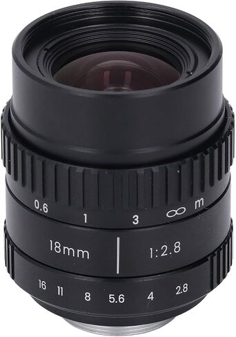 Hyuduo 18mm F2.8 Manual Wide Angle Lens Aluminum Alloy for /3 Mount Cameras with 0.15m Close and 72 Degree View in Kuwait