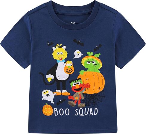 Sesame Street Baby Boys Halloween Short Sleeve T-Shirt for Infant and Toddler in Kuwait