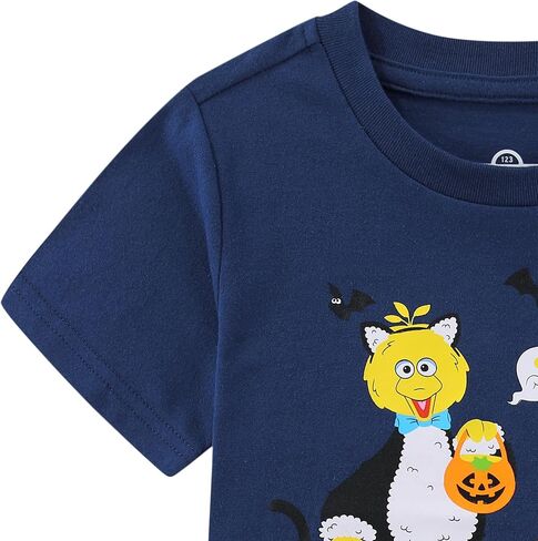Sesame Street Baby Boys Halloween Short Sleeve T-Shirt for Infant and Toddler in Kuwait