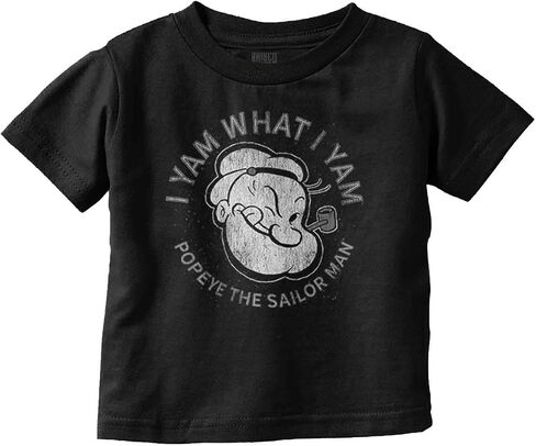 Popeye Sailor Man Quote What I Yam Toddler Boy Girl T Shirt in Kuwait
