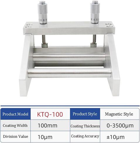 Adjustable Film Applicator Coater, High-Precision Wet Film Preparation Tool, 0-3500um Range for Assessing Coverage, Multi-Width Options for Versatile Application in Kuwait