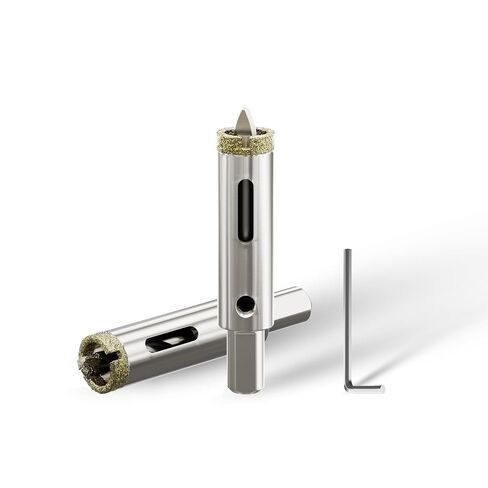 CSOOM 1"（25mm） Diamond Hole Saw with Center Drill Bit, One-Touch Positioning, Easy to Penetrate Hard Materials Such as Ceramic, Tile, Glass, Granite, Marble, etc. in Saudi Arabia