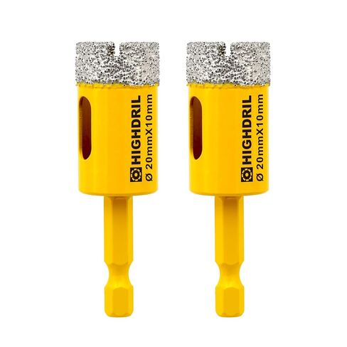 HIGHDRIL 5Pcs 1/4" Dry Diamond Drill Bits for Marble Porcelain Tile | Dry Diamond Drill Bits 5Pcs 6mm 1/4" with Quick-fit Hex Shank for Marble Porcelain Tile Ceramic in Kuwait