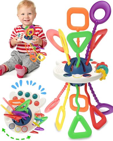 Baby Sensory Montessori Toys for 6-12-18 Months, Toddler Teething Toy Gift | Travel Toys for 1 2 3 Year Old Boy Girl, 8 9 10 Months Old Baby Toys, Birthday Gift in Kuwait