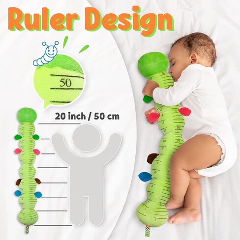 LIGHTDESIRE Baby Toys Musical Caterpillar Infant Toys Plush Stuffed Animals | Sensory Toys with Crinkle and Rattle Baby Teething Toys for Tummy Time Newborn Boys Girls 0 3 6 12 Months Shower Gifts(Green) in Kuwait