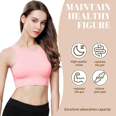 48PCS Castor Oil Patches, Castor Oil Pack Wrap, Belly Button Patch | Organic Cotton, Breathable & Self-Adhesive Pads, Anti Leakage, No Wash, Portable, Without Castor Oil, Beige in Kuwait