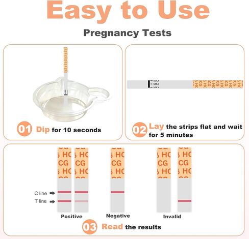 [20Pack] Pregnancy Tests for Women with Cups,Accurate Pregnancy Test Strips Early Home Detection HCG Test Pregnancy Kit in Kuwait