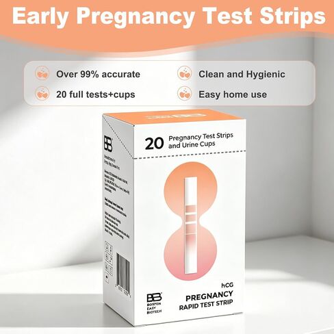 [20Pack] Pregnancy Tests for Women with Cups,Accurate Pregnancy Test Strips Early Home Detection HCG Test Pregnancy Kit in Kuwait