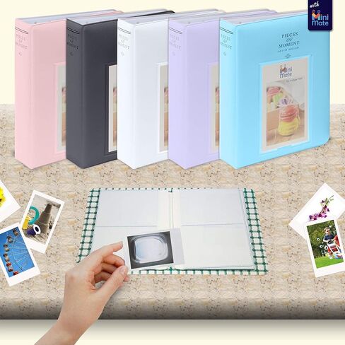 Fujifilm Instax Mini 11 Instant Camera Sky Blue + MiniMate Accessories Bundle + Fuji Instax Film Value Pack (40 Sheets) Accessories Bundle, Color Filters, Album, Frames in Kuwait