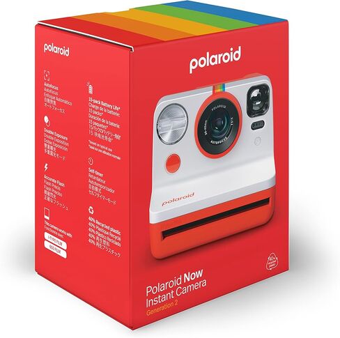 Polaroid Now 2nd Generation I-Type Instant Film Camera - Red (9074) in Kuwait