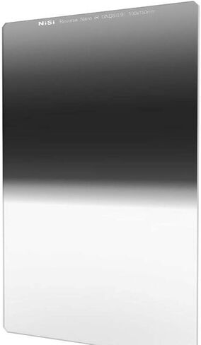 NiSi 100x150mm Reverse GND8 - Square 3-Stop (0.9) Graduated Neutral Density | Reverse Grad GND Filter for 100mm Square Systems, Optical Glass, Waterproof Nano Coating, Landscape Photography in Kuwait