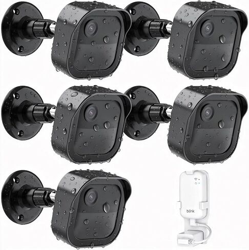 5 Pack Blink Outdoor Camera Mount for All-New Blink Outdoor 4/Outdoor 2K+/3rd Gen, Weatherproof Protective Housing and 360°Adjustable Camera Wall Mount Bracket with Blink Sync Module Core Mount in Kuwait