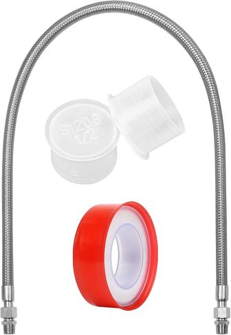 20 Inch 3/4 Inch Industrial Grade Compressor Jumper hose Kit,Air Hose for Compressed Air Piping System With Two 3/4" NPT Male parts (450 PSI &750°F),Flexible Stainless Steel Metal Hose ﻿ in Kuwait