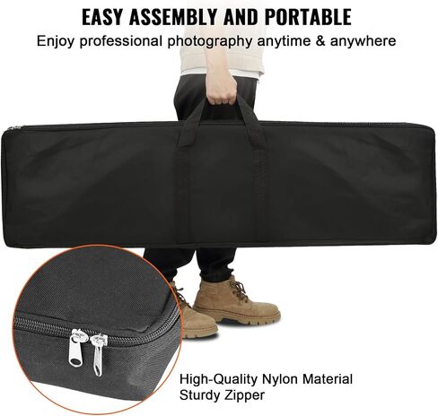 VEVOR 10ft x10ft Pipe and Drape Kit, Heavy Duty Backdrop Stand with Carbon Steel Base, Adjustable Backdrop Support with 2 Clamps and A Carry Bag for Wedding, Party, Event, Photography and Exhibition in Kuwait