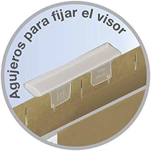 Ybarra 400021944 – Box of 25 Hanging Folders, Kraft, Viewfinder Top, Folio, Bicolor, 1 Unit in Kuwait