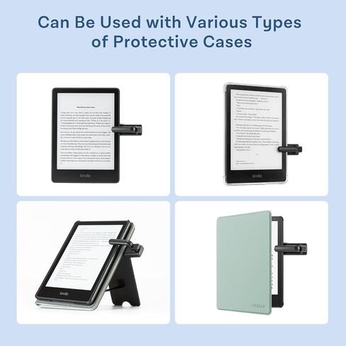 CoBak Remote Control Page Turner for Kindle Paperwhite Ipad Oasis Kobo eReaders, Camera Camcorder Remote Controls, Long-Lasting Page Turner Clicker for Tablets Reading Novels with Charging Case, Black in Kuwait