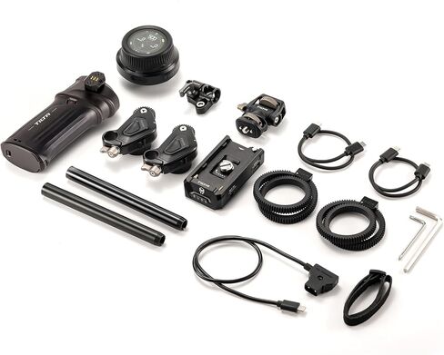 Tilta Nucleus Nano II Power Handle Kit - Wireless Lens Control System | Includes Hand Wheel, 2 Motors, Power Handle + More | Wireless Zoom, Focus, Aperture Control | Follow Focus | Touch Screen in Kuwait