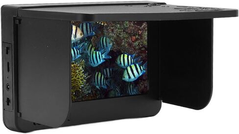 Fabater Underwater Fishing Camera, 5.0 Inch HD Screen 1500cd Brightness Ice Fishing Camera, Fish Finder with Adjustable Backlight Background Color for Ice Underwater in Kuwait