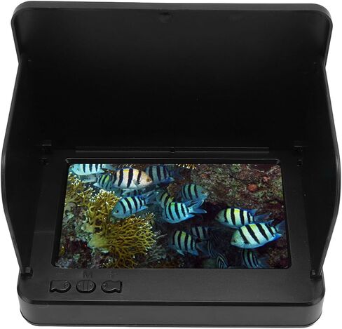 Fabater Underwater Fishing Camera, 5.0 Inch HD Screen 1500cd Brightness Ice Fishing Camera, Fish Finder with Adjustable Backlight Background Color for Ice Underwater in Kuwait
