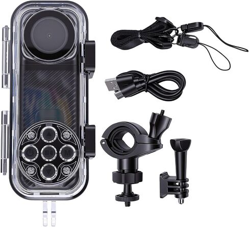 4K Underwater Camera 30M Water Proof, Dual Lens WiFi Vlog Camera with 1.53 Inch Screen, Helmet Bike Mount for Cycling Travel in Kuwait