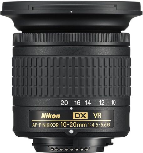 Nikon - AF-P DX NIKKOR 10-20mm f/4.5-5.6G VR Wide-Angle Zoom Lens for APS-C F-Mount Cameras (20067) + Filter Kit + Cap Keeper + Cleaning Kit in Kuwait
